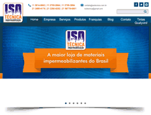 Tablet Screenshot of isotecnica.com.br